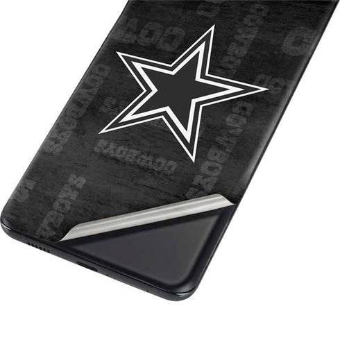 NFL Dallas Cowboys Black & White Galaxy S21 Plus 5G Skin